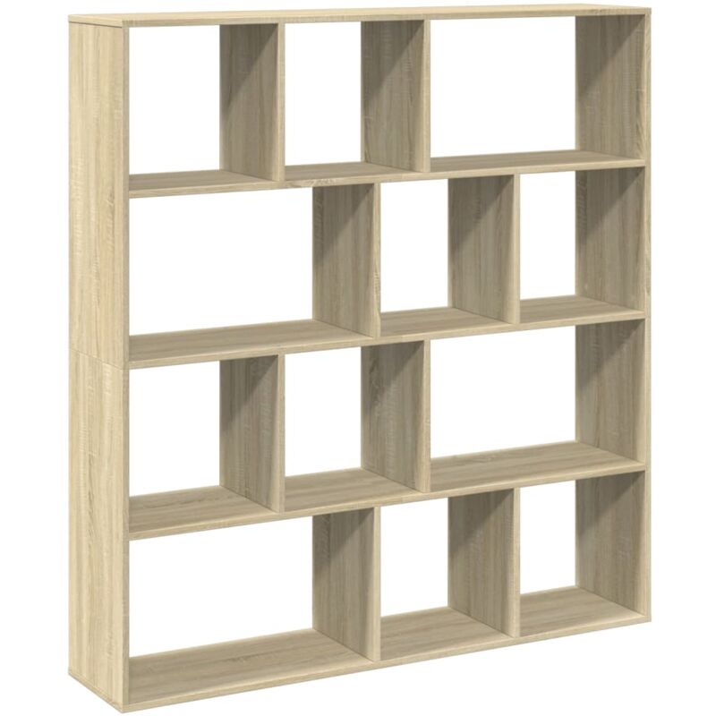 Bibliothèque chêne sonoma 132x29x141,5 cm bois d'ingénierie Vidaxl