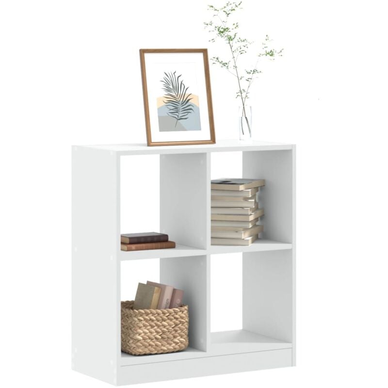 Maisonchic - Bibliothèque, Étagère de Rangement, Meuble Étagère blanc 68,5x32x75 cm bois d'ingénierie WFE480487 design in
