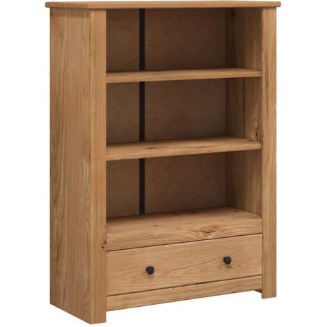 Bibliothèque, Étagère de Rangement, Meuble pour Dossier, Armoire de Rangement 80x35x110 cm Bois de pin massif Assortiment Panama AXZ47445