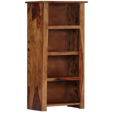 Bibliothèque Étagère de Rangement - pour Bureau Salon Chambre Cuisine 50 x 30 x 100 cm Bois de Sesham massif BV949821 - BonneVie