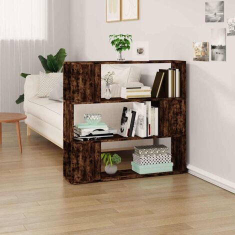 Bibliothèque Étagère de Rangement - Style Industriel Armoire à livres Chêne fumé 100x24x94 cm vidaXL