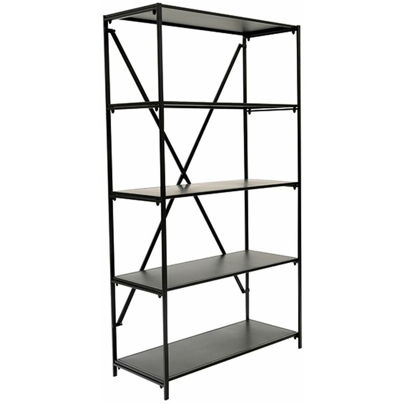 Intempora - Bibliothèque design 5 plateaux de rangement en Métal