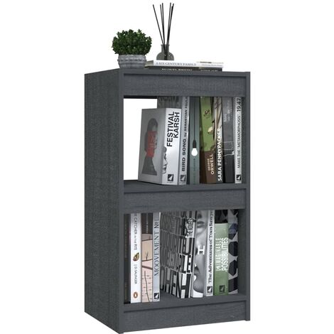Bibliothèque Gris 40x30x71,5 Bois de pin massif