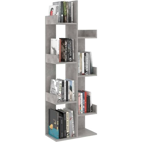 Bibliothèque Gris béton 48x25,5x140