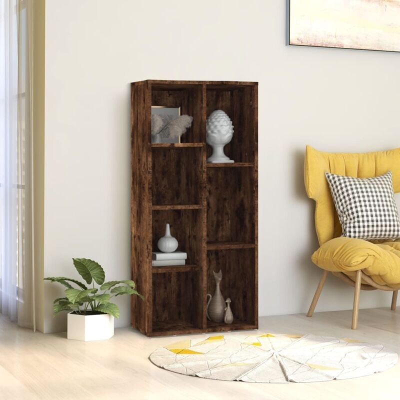 Armoire à livres Chêne fumé 50x25x106 cm Vidaxl