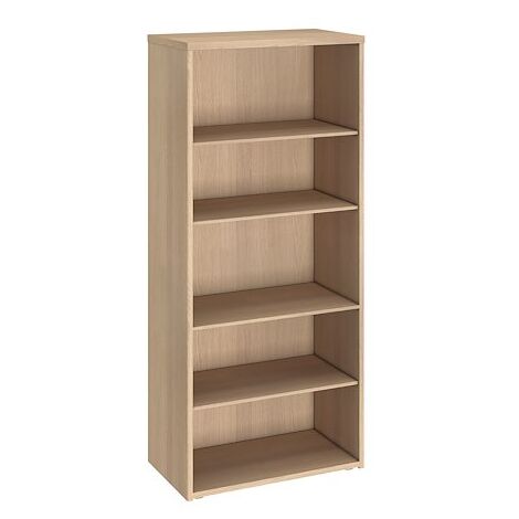 Bibliothèque haute bois chêne clair Essens - Maxiburo