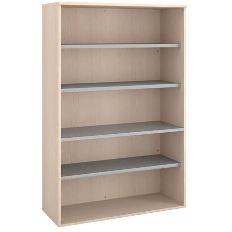 Bibliothèque haute bois H 182 x L 120 cm chêne clair – Arch - Maxiburo