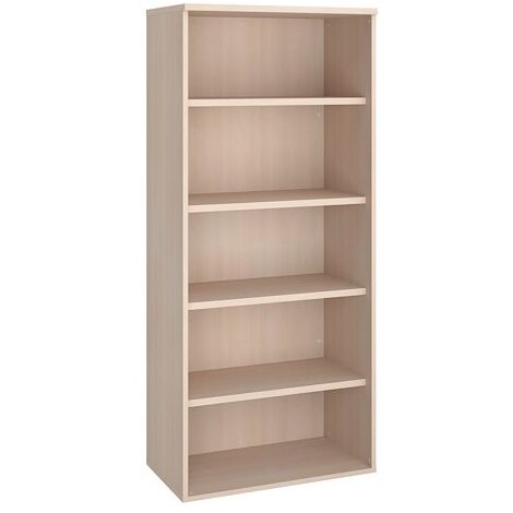 Bibliothèque haute bois H 182 x L 80 cm chêne clair – Arch - Maxiburo