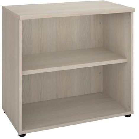 Bibliothèque hauteur bureau ARCH H 75 x L 80 cm - chêne gris - Maxiburo