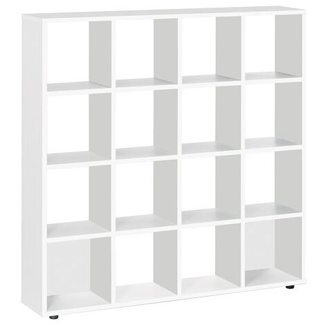 Bibliothèque Ineo 16 cases - Blanc - Maxiburo