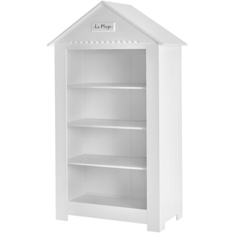 Bibliothèque large Pinio Marsylia MDF Blanc