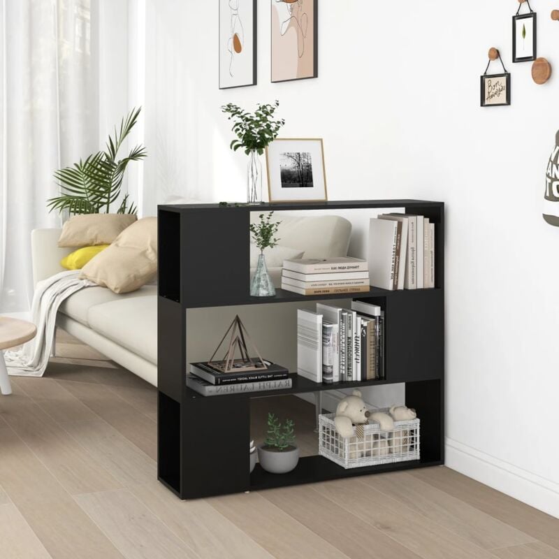 Maison Chic - Bibliothèque, Meuble Étagère, Séparateur de pièce Noir 100x24x94 cm WFE429492 design in