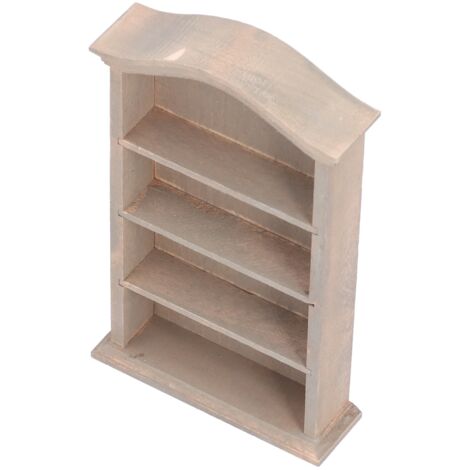 Bibliothèque Miniature Maison de Poupée en Bois à Assembler - Meuble Déco Étagère
