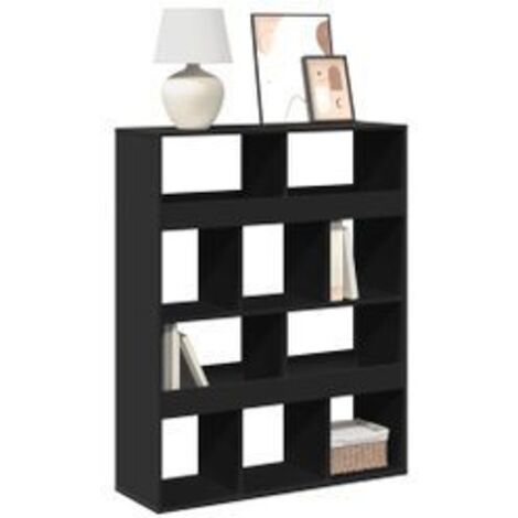 Bibliothèque noir 100x33x125,5 bois d'ingénierie