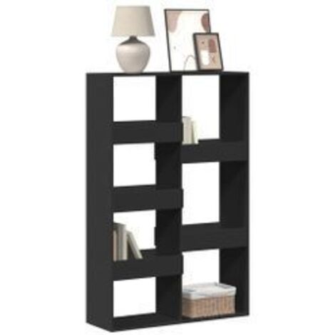 Bibliothèque noir 100x33x155,5 bois d'ingénierie