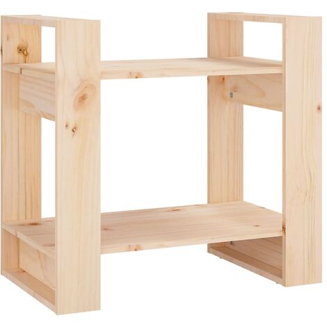 Bibliothèque-Séparateur de pièce 60x35x57 Pin massif
