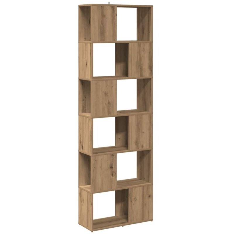 Bibliothèque/Séparateur de pièce chêne artisanal 60x24x186 cm Vidaxl