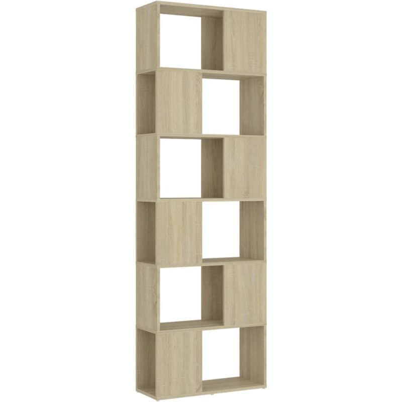 Bibliothèque/Séparateur de pièce Chêne sonoma 60x24x186 cm Vidaxl