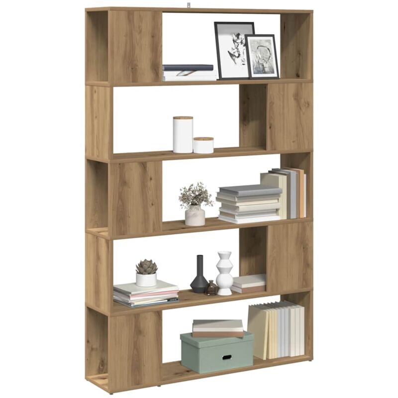 Bibliothèque/Séparateur de pièce chêne artisanal 100x24x155 cm Vidaxl