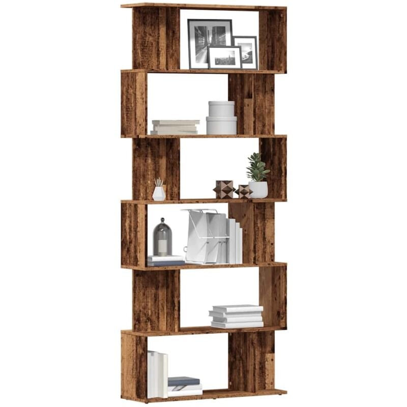 Vidaxl - Bibliothèque vieux bois 80x24x192 cm bois d'ingénierie