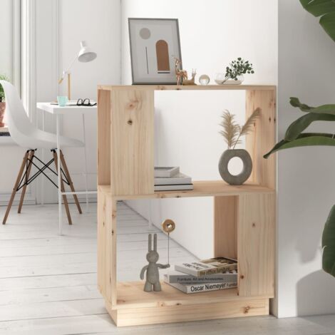 Bibliothèque/Séparateur de pièce Meuble de Rangement  Meuble Étagère 51x25x70 cm Bois de pin solide 51719