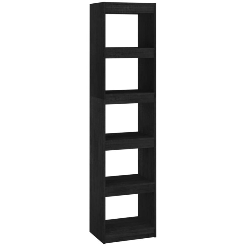 Bibliothèque/Séparateur de pièce Noir 40x30x167,5 cm Pin massif vidaXL