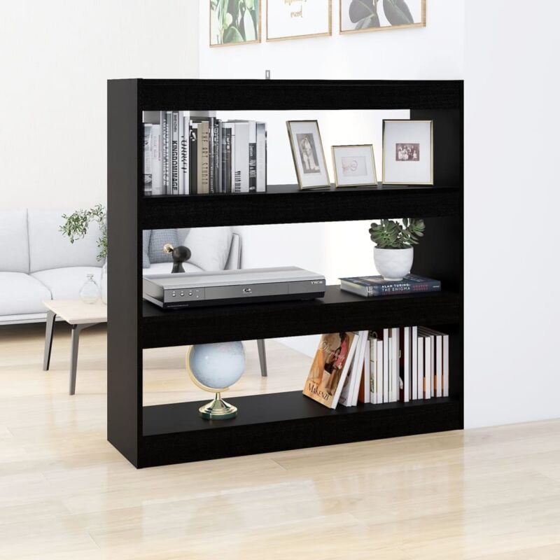 Vidaxl - Bibliothèque/Séparateur de pièce Noir 100x30x103 cm