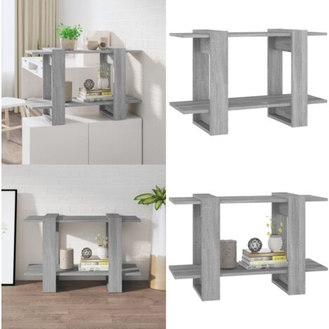 Bibliothèque/Séparateur de pièce Sonoma gris 80x30x51 cm - Bibliothèque - Étagère - Meuble De Rangement - Mobilier Intérieur - Séparateur De Pièce - Home & Living
