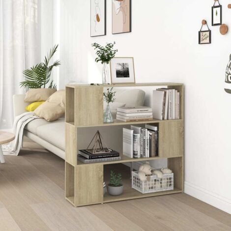 Bibliothèque Séparateur de pièce Style scandinave - Meuble de Rangement - Chêne sonoma 100x24x94 cm Chic-957008