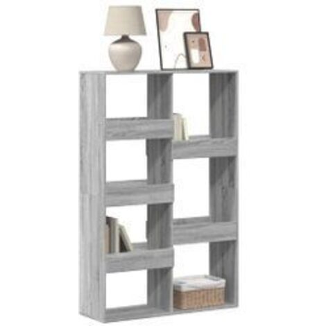 Bibliothèque sonoma gris 100x33x155,5 bois d'ingénierie