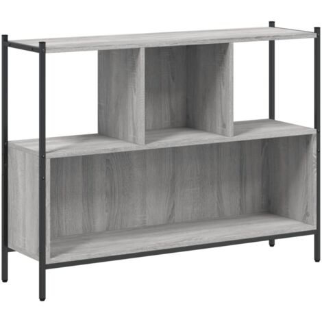 Bibliothèque sonoma gris 102x28x77,5 bois d'ingénierie