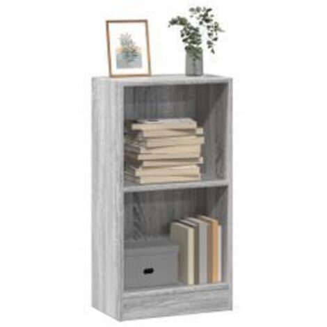 Bibliothèque sonoma gris 40x24x76 bois d'ingénierie
