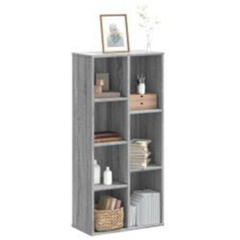 Bibliothèque sonoma gris 50x25x105 bois d'ingénierie