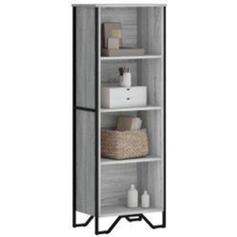 Bibliothèque sonoma gris 50x31x137,5 bois d'ingénierie