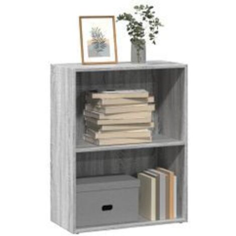 Bibliothèque sonoma gris 60x30x77 bois d'ingénierie