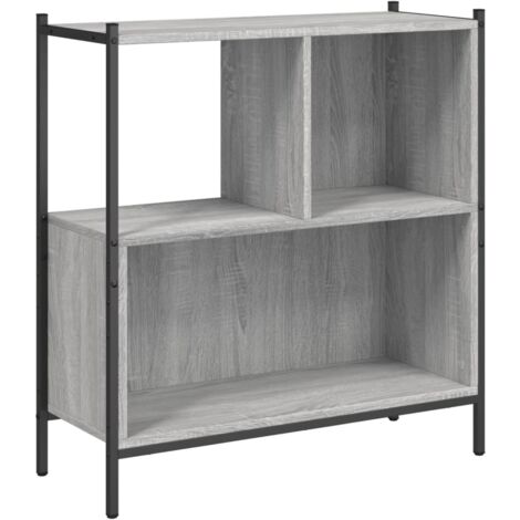 Bibliothèque sonoma gris 72x28x77,5 bois d'ingénierie