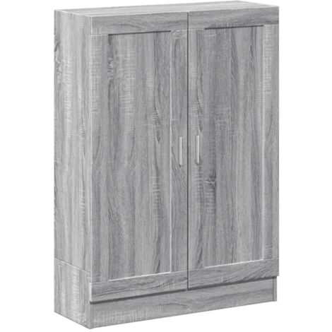 Bibliothèque sonoma gris 82,5x30,5x115 bois d'ingénierie