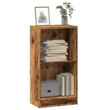 Bibliothèque vieux bois 40x24x76 bois d'ingénierie