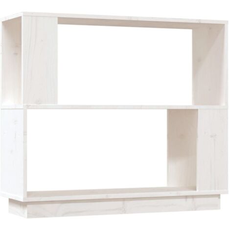 Bibliothèque,Armoire à Livres/Séparateur de pièce Blanc 80x25x70 cm Pin solide CFW8859522