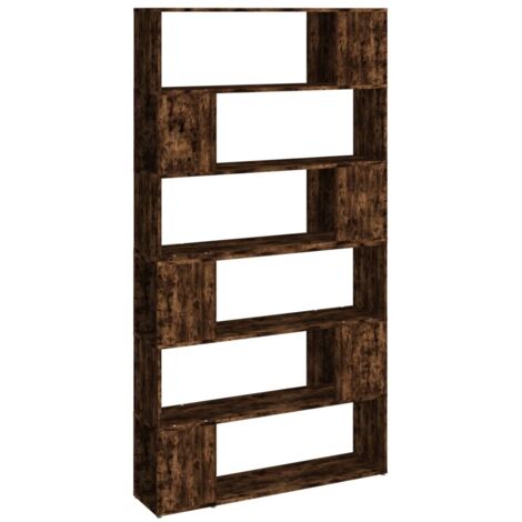 Bibliothèque，Armoire à Livres/Séparateur de pièce chêne fumé 100x24x188 cm CFW2310624