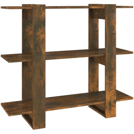 Bibliothèque，Armoire à Livres/Séparateur de pièce Chêne fumé 100x30x87 cm CFW6053641