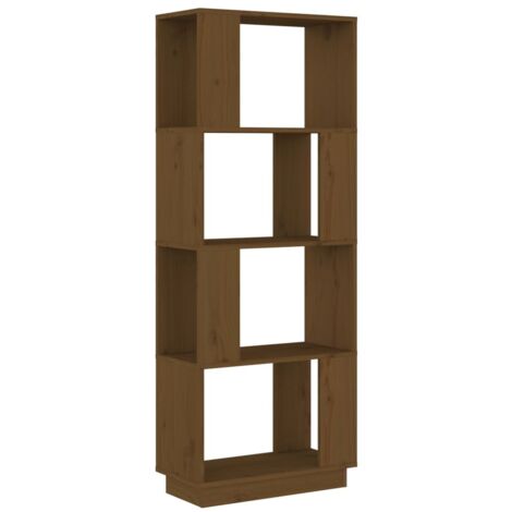 Bibliothèque,Armoire à Livres/Séparateur de pièce Marron miel 51x25x132 cm Pin CFW8087456