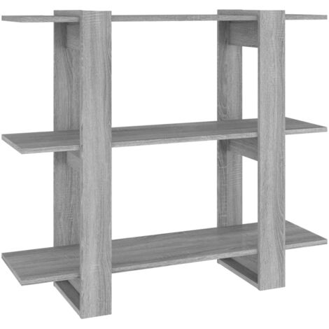 Bibliothèque，Armoire à Livres/Séparateur de pièce Sonoma gris 100x30x87 cm CFW4610659