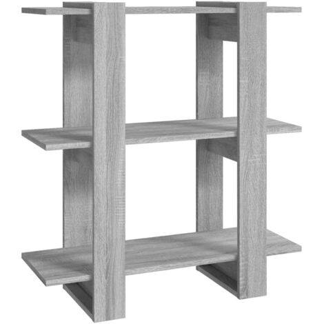 Bibliothèque，Armoire à Livres/Séparateur de pièce sonoma gris 80x30x87 cm CFW2003643