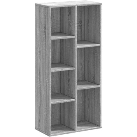 Bibliothèque,Armoire à Livres sonoma gris 50x25x105 cm bois d'ingénierie CFW1634251