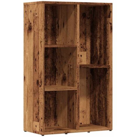 Bibliothèque,Armoire à Livres vieux bois 50x25x80 cm bois d'ingénierie CFW6318561