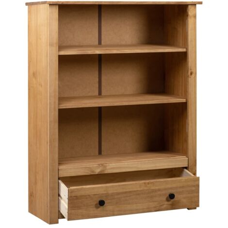 Bibliothèque，Armoire de livres，Meuble de Rangement 80x35x110 cm Bois de pin massif Assortiment Panama835134