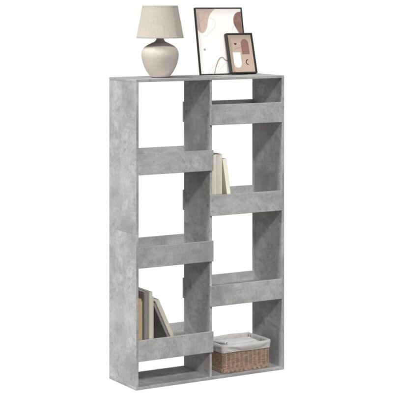 Vidaxl - Bibliothèque gris béton 100x33x175 cm bois d'ingénierie