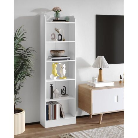Bibliothèque,Étagères sur Pied À 6 Niveaux,de Rangement