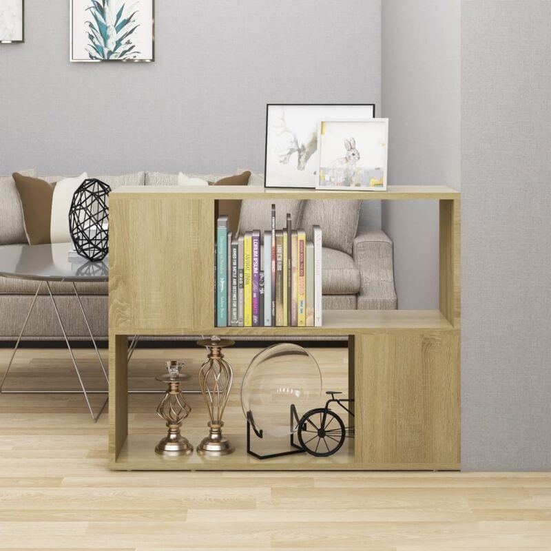 Prolenta Premium - Furniture Limited - Meuble tv Chêne sonoma 80x24x63 cm Bois